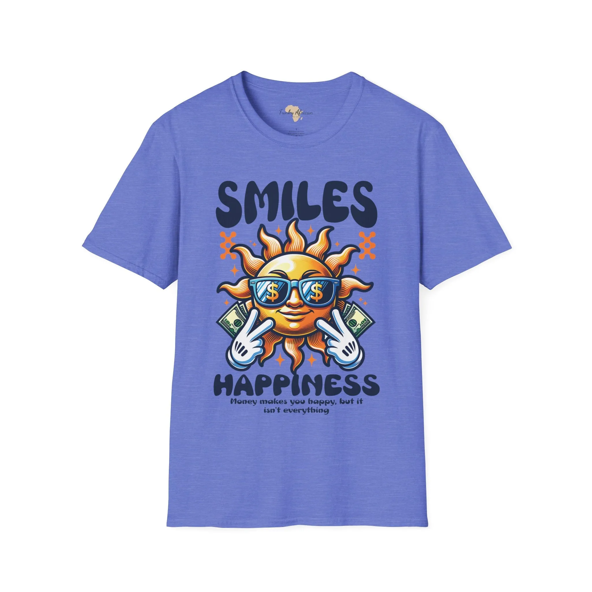 Smiles and happiness unisex softstyle tee