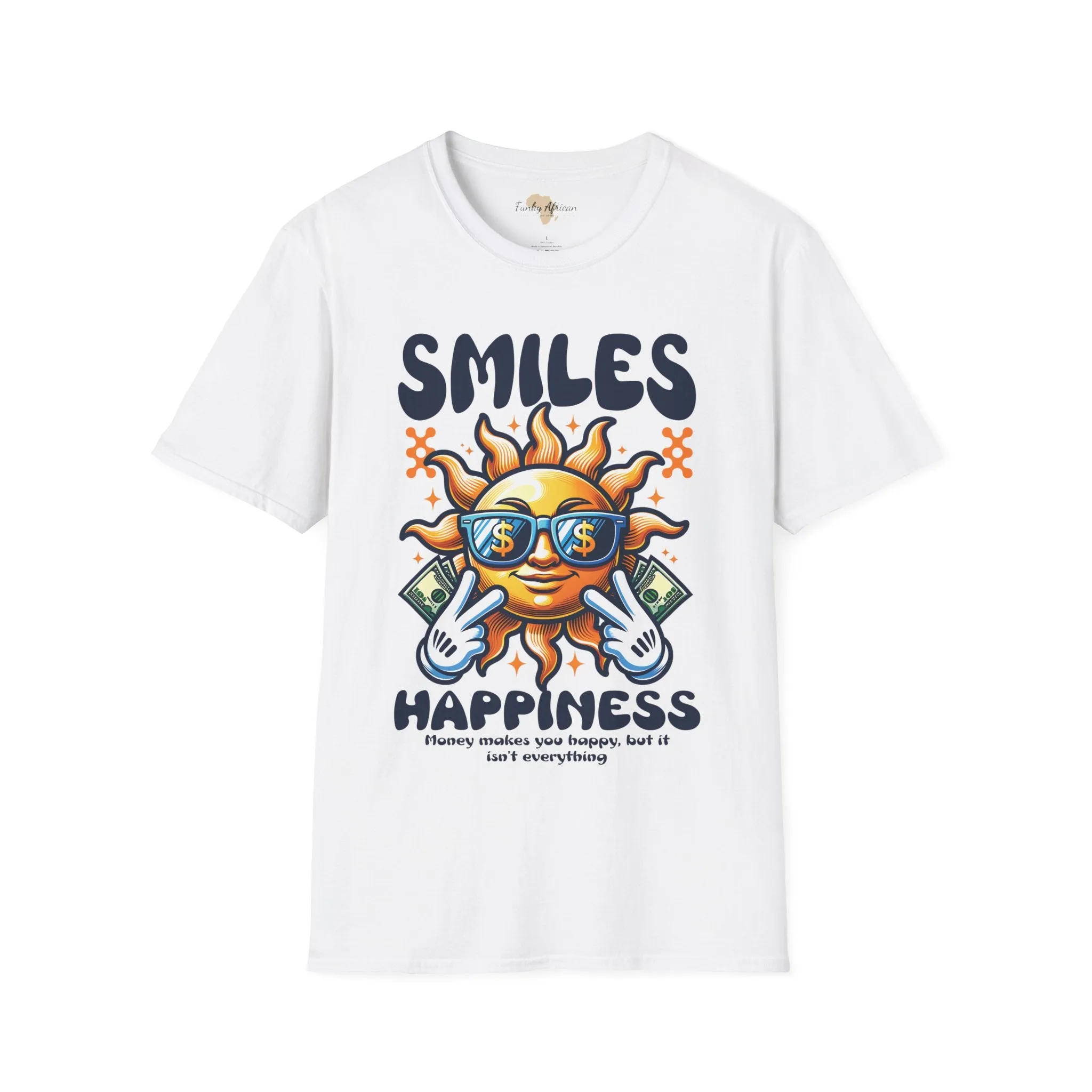Smiles and happiness unisex softstyle tee