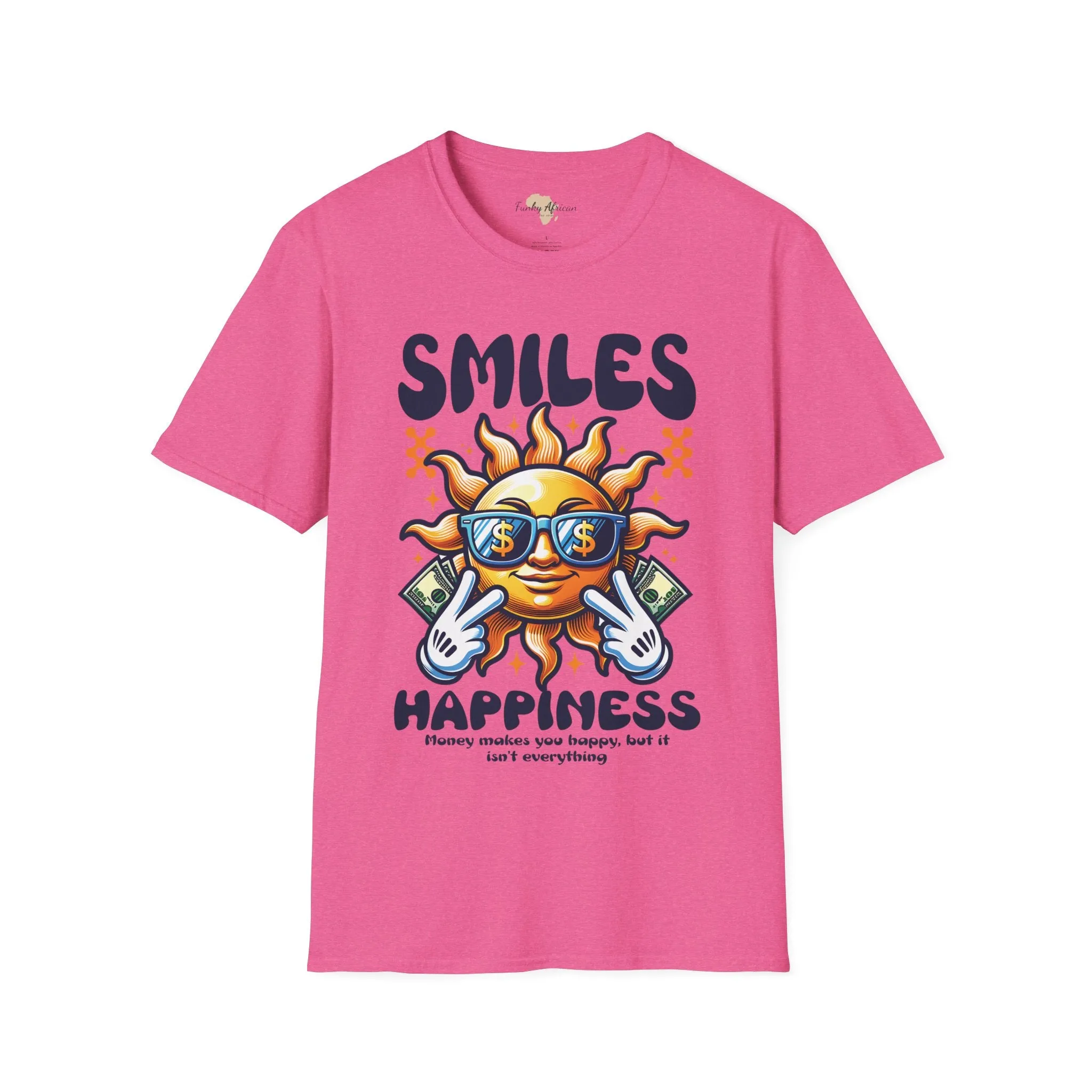 Smiles and happiness unisex softstyle tee
