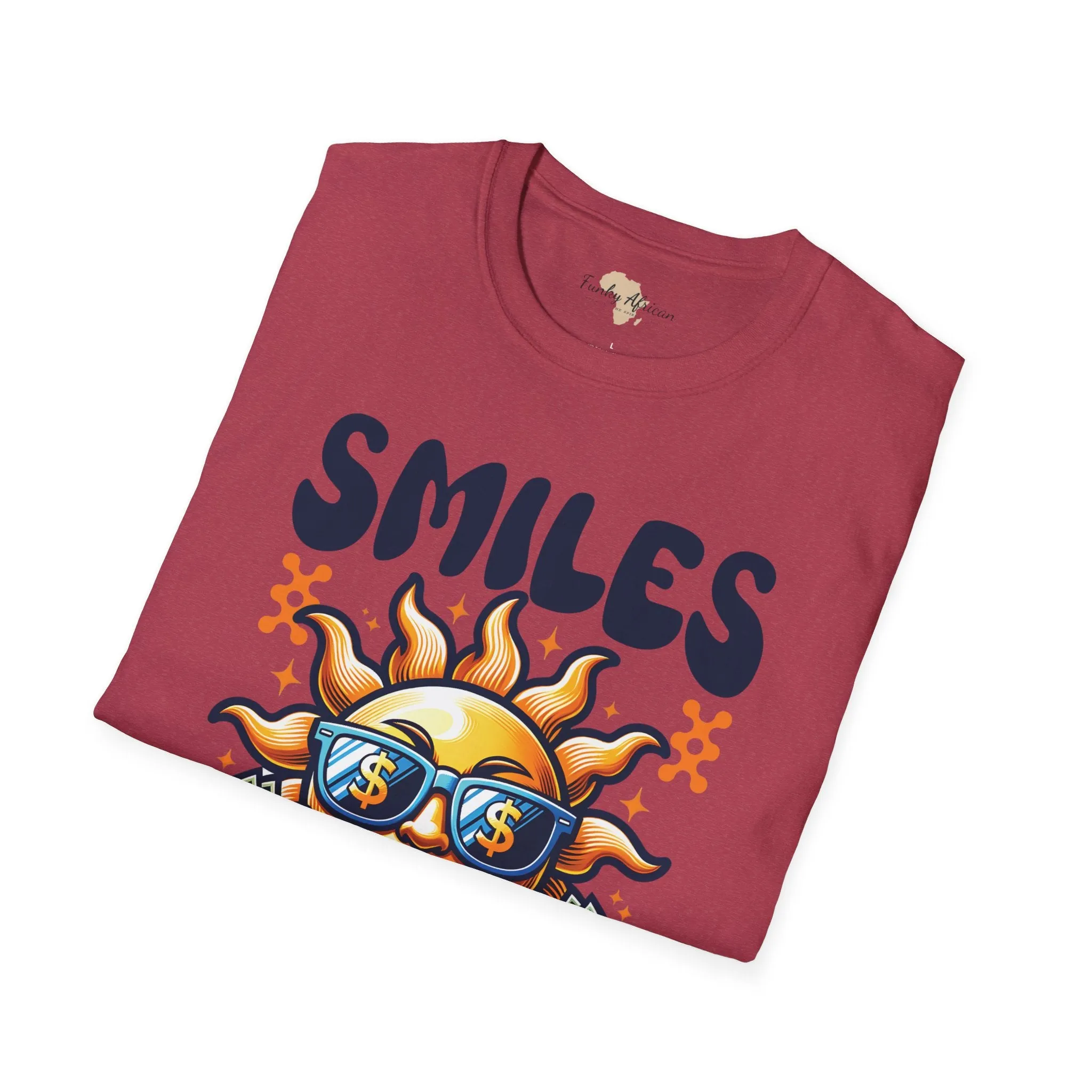 Smiles and happiness unisex softstyle tee