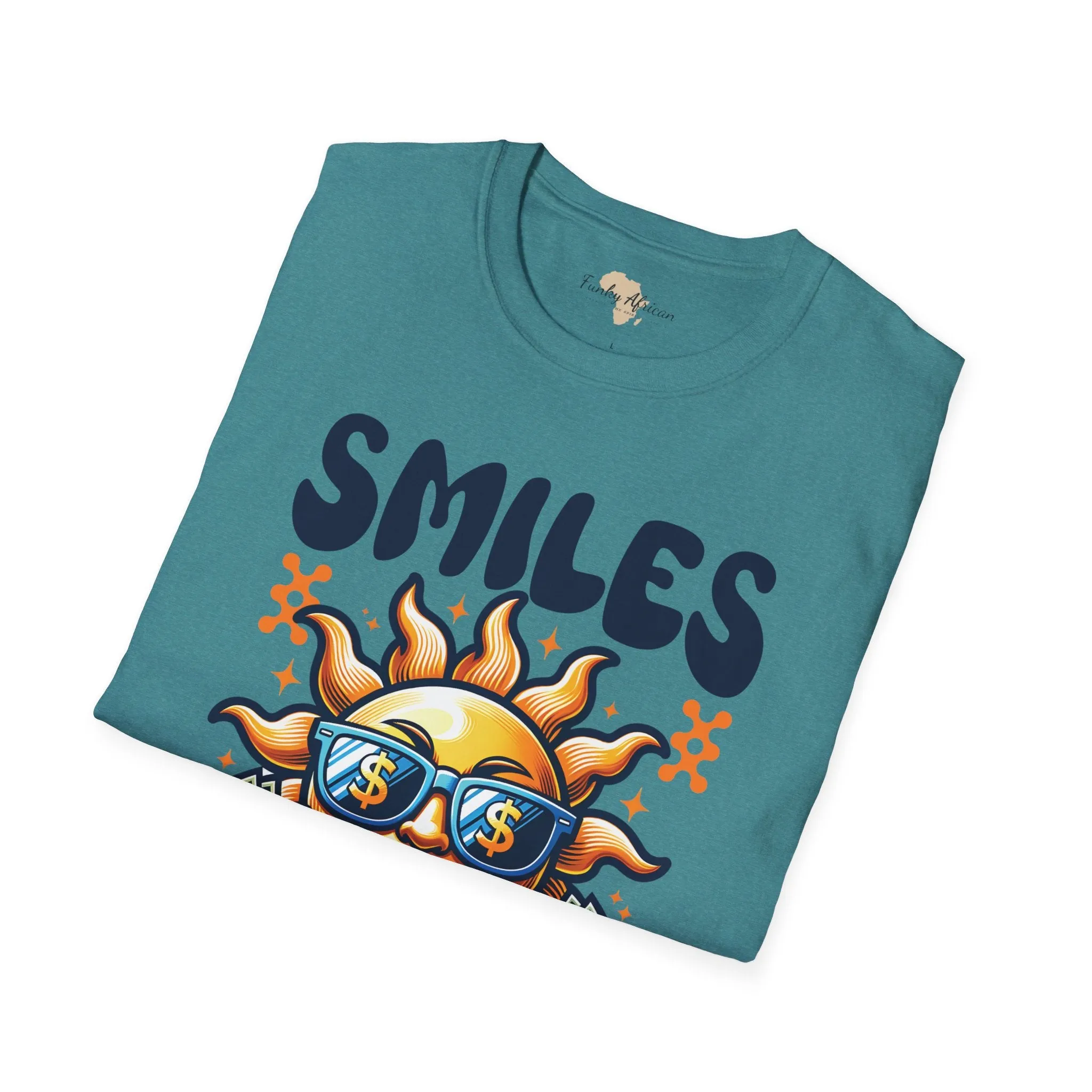 Smiles and happiness unisex softstyle tee