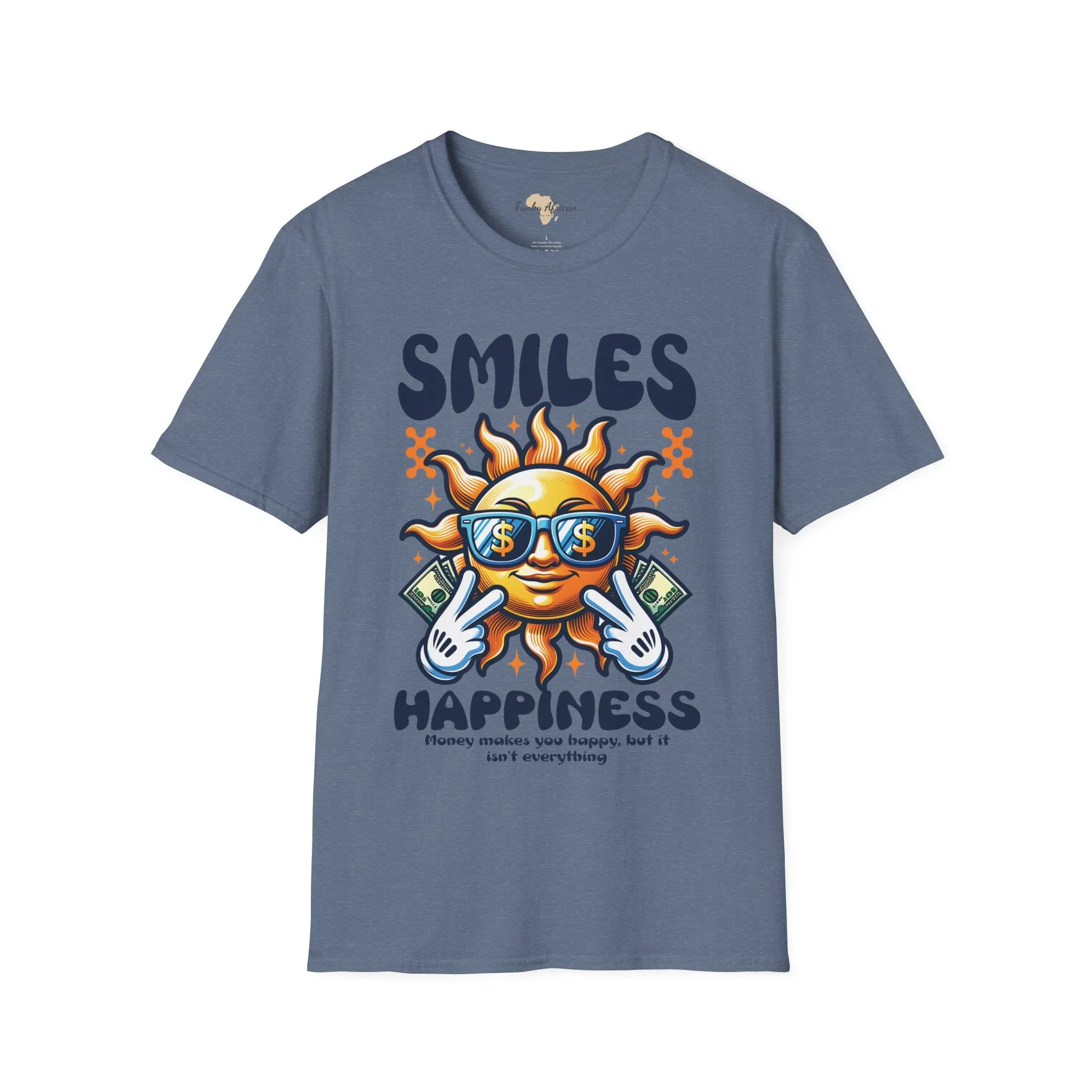 Smiles and happiness unisex softstyle tee