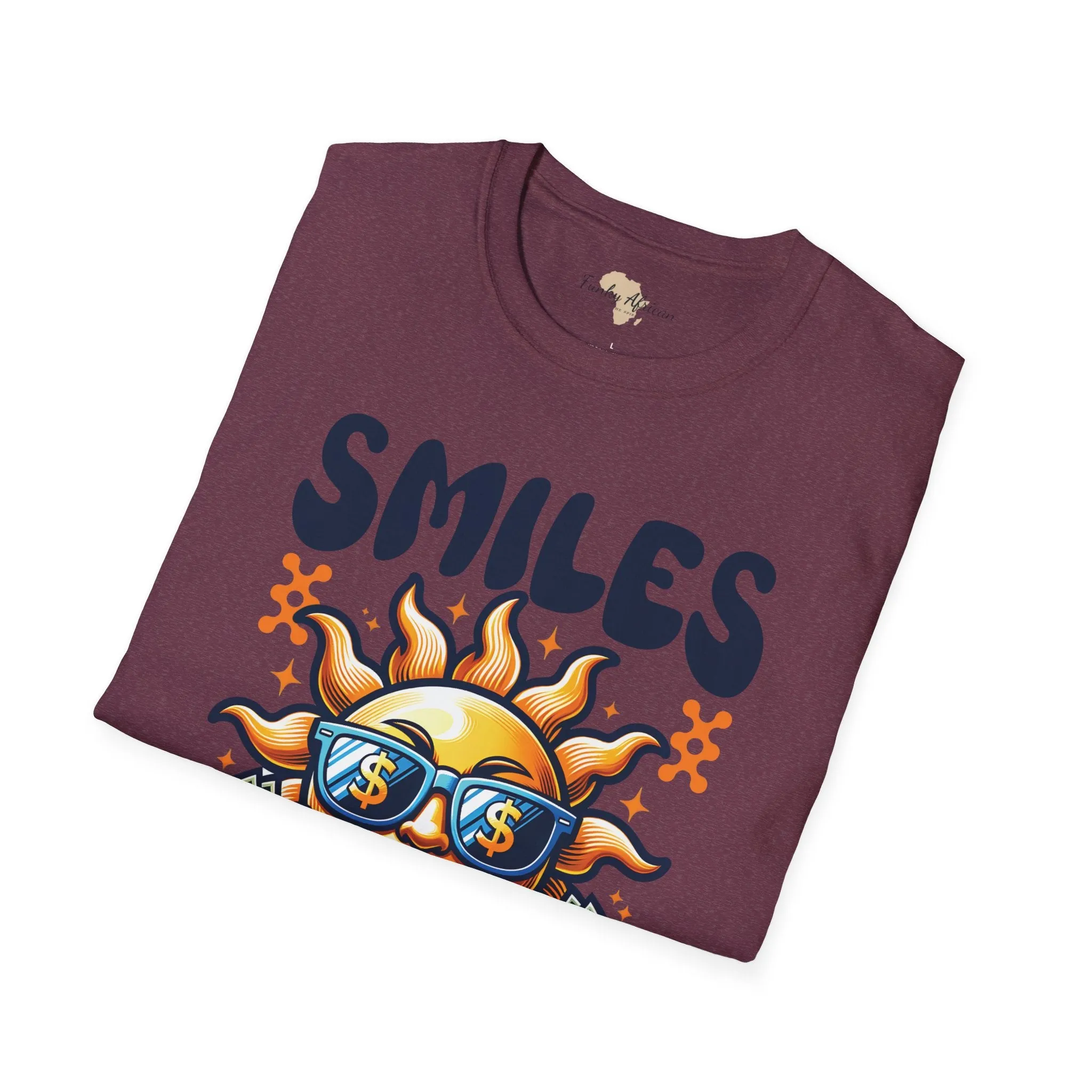 Smiles and happiness unisex softstyle tee