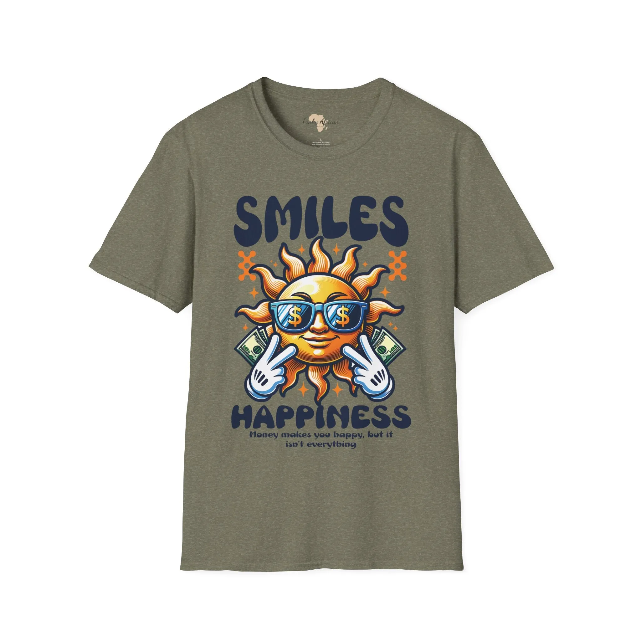 Smiles and happiness unisex softstyle tee
