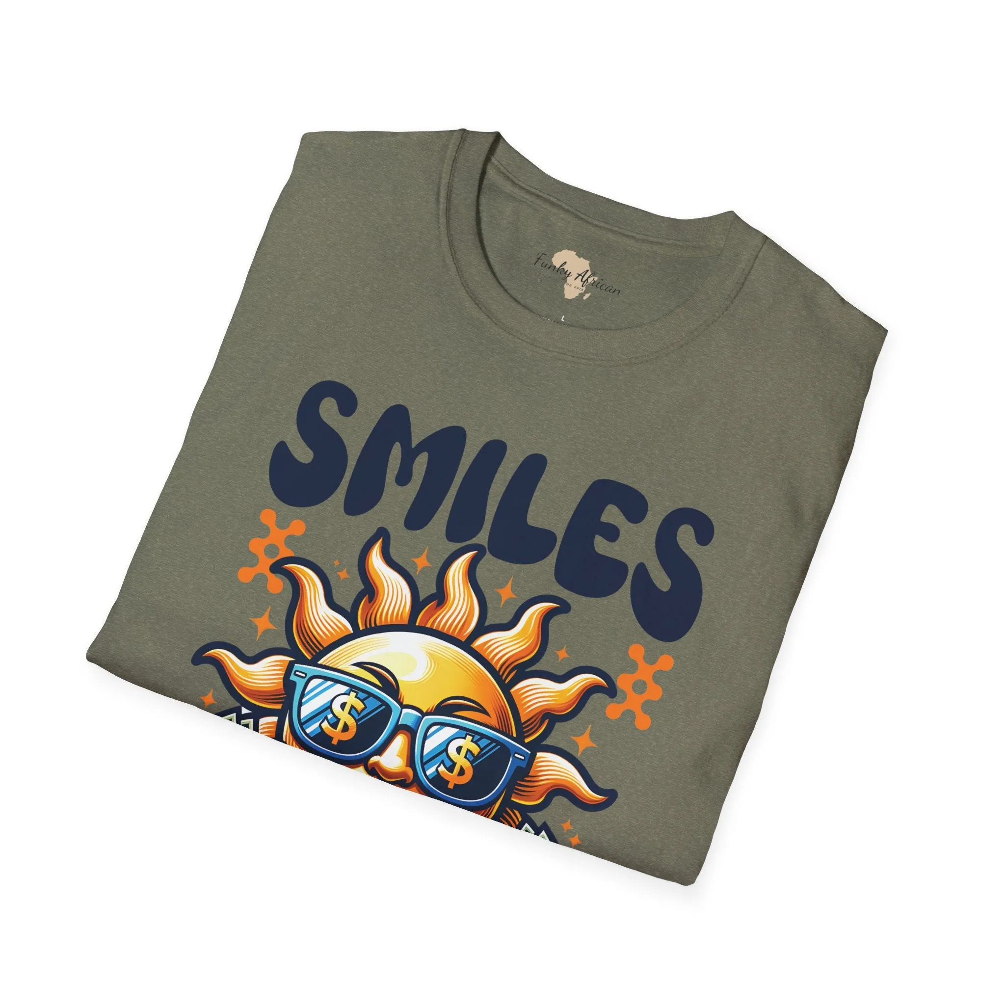 Smiles and happiness unisex softstyle tee