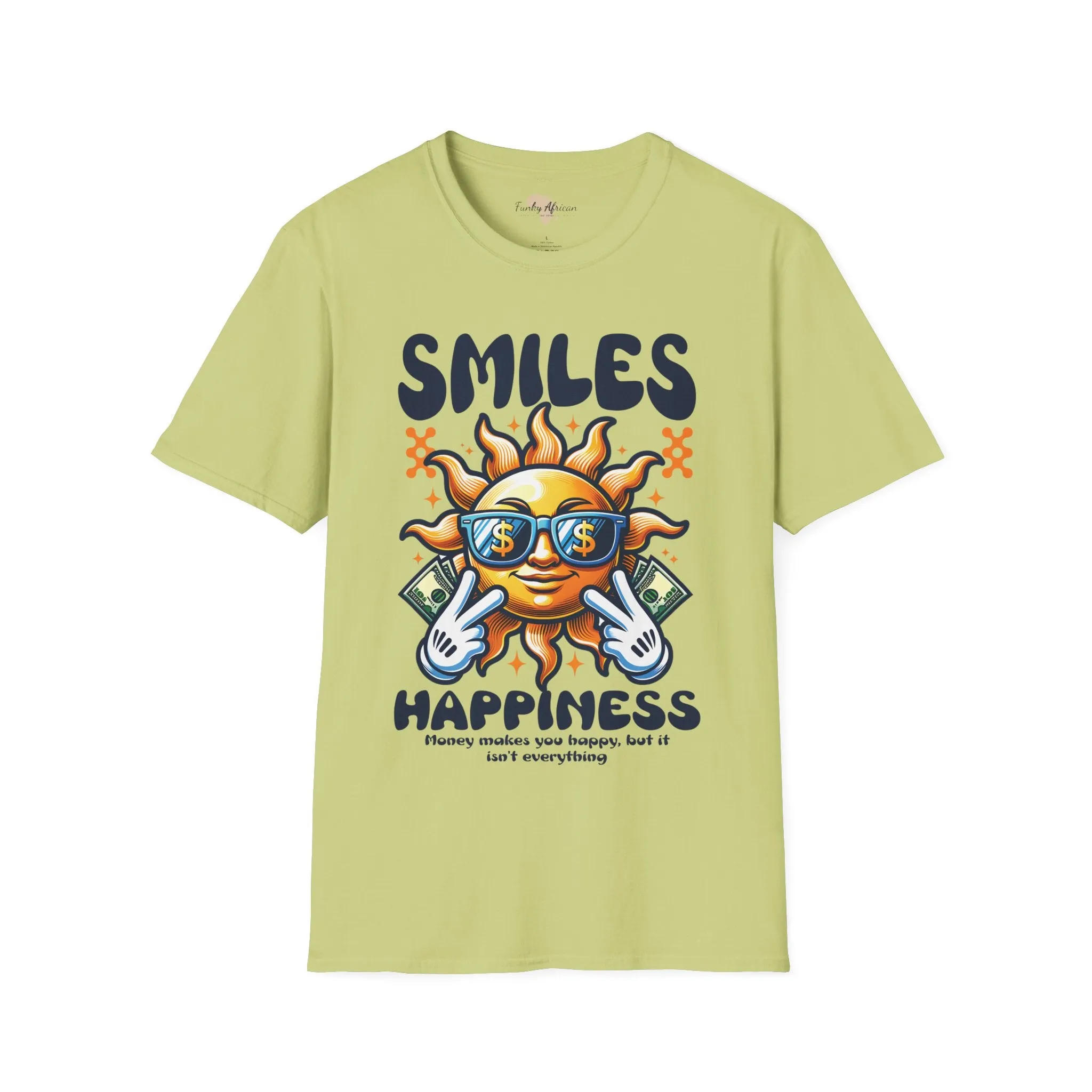 Smiles and happiness unisex softstyle tee