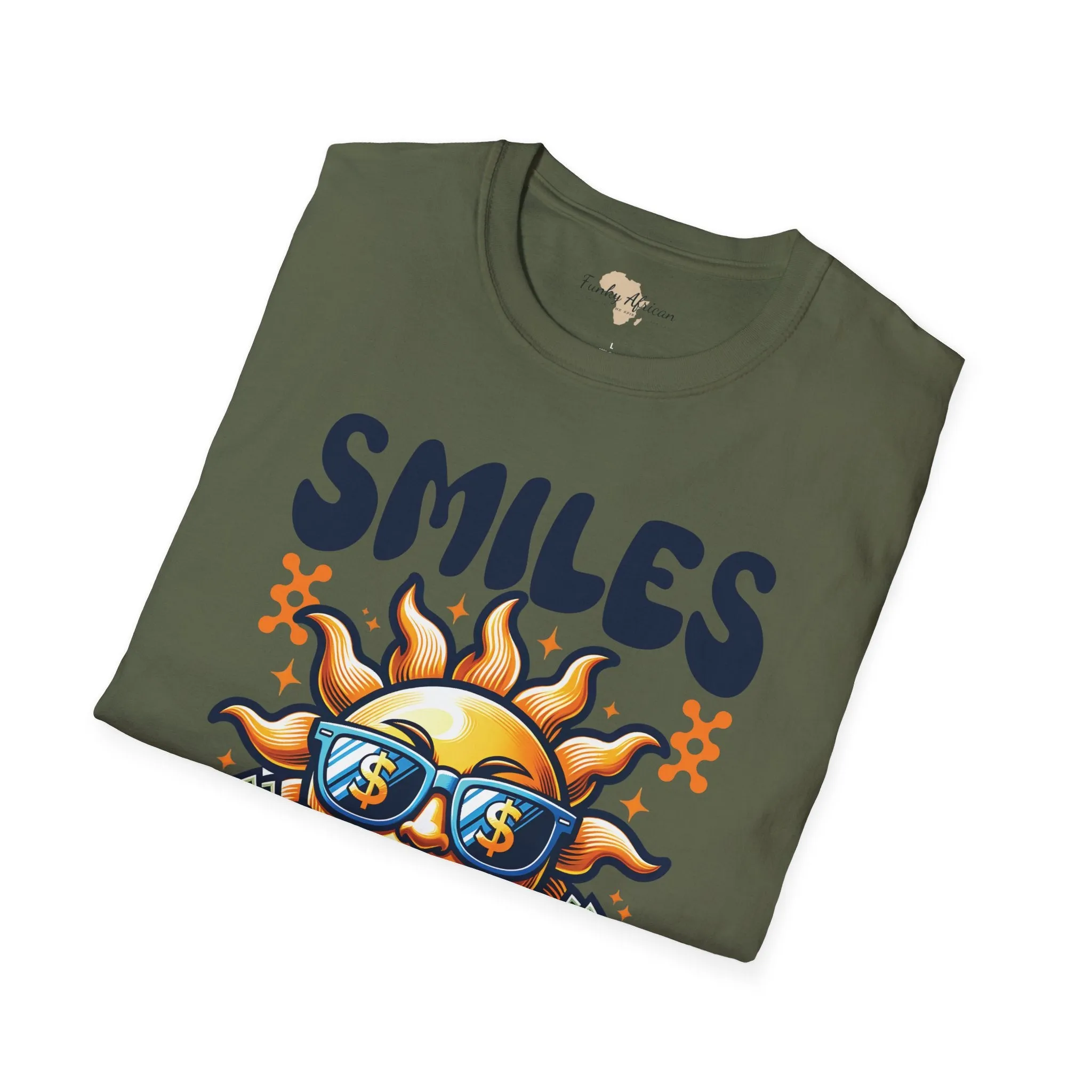 Smiles and happiness unisex softstyle tee
