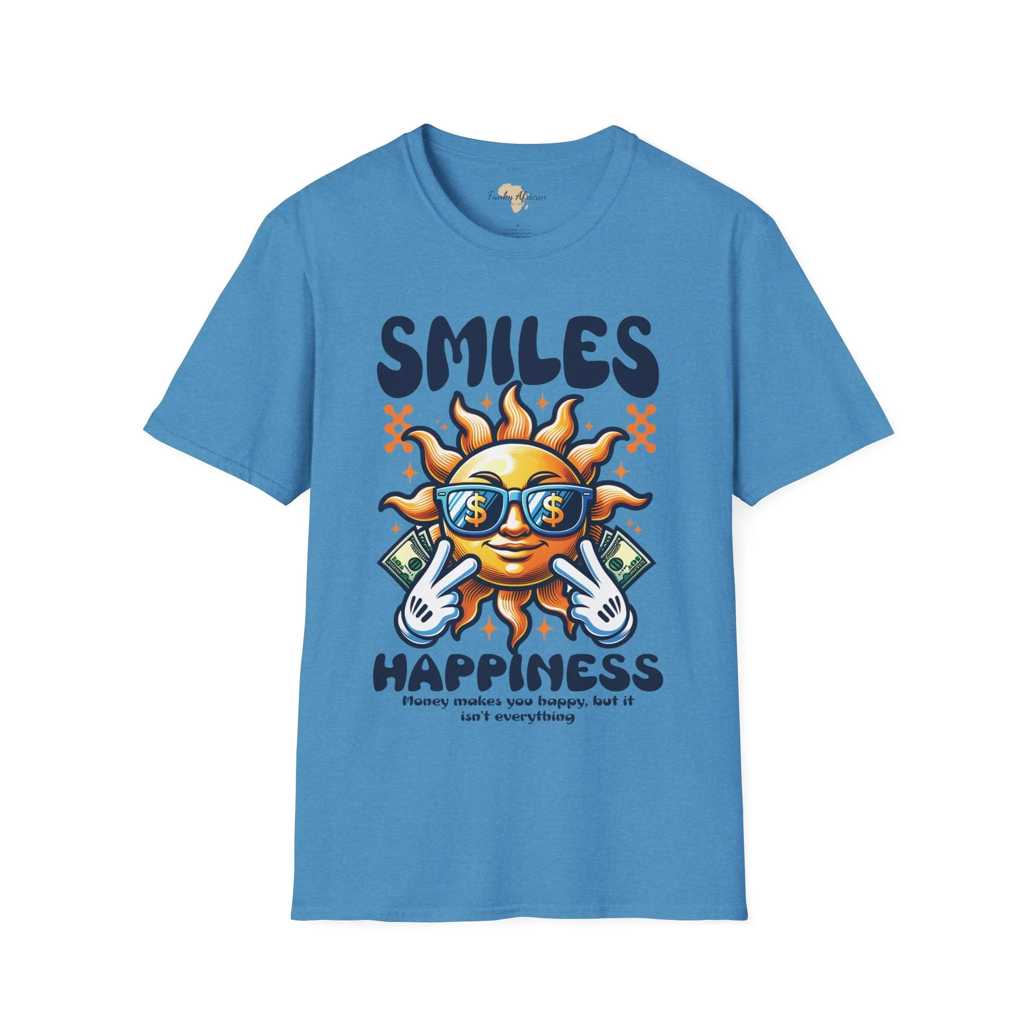 Smiles and happiness unisex softstyle tee