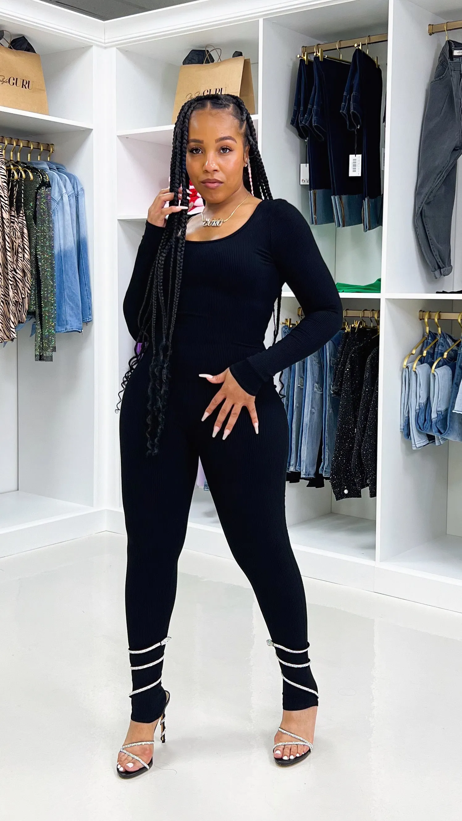 Snatched Scoop Neck Jumpsuit