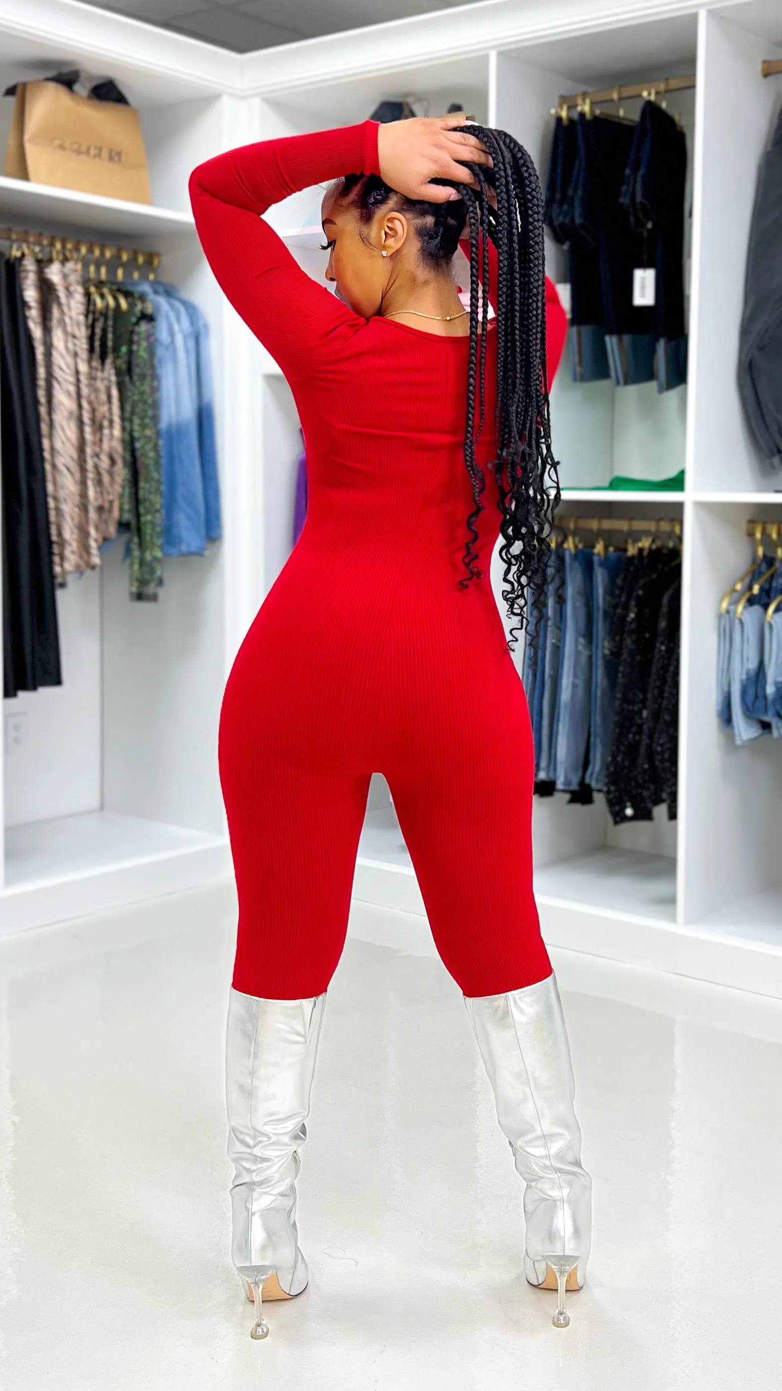 Snatched Scoop Neck Jumpsuit