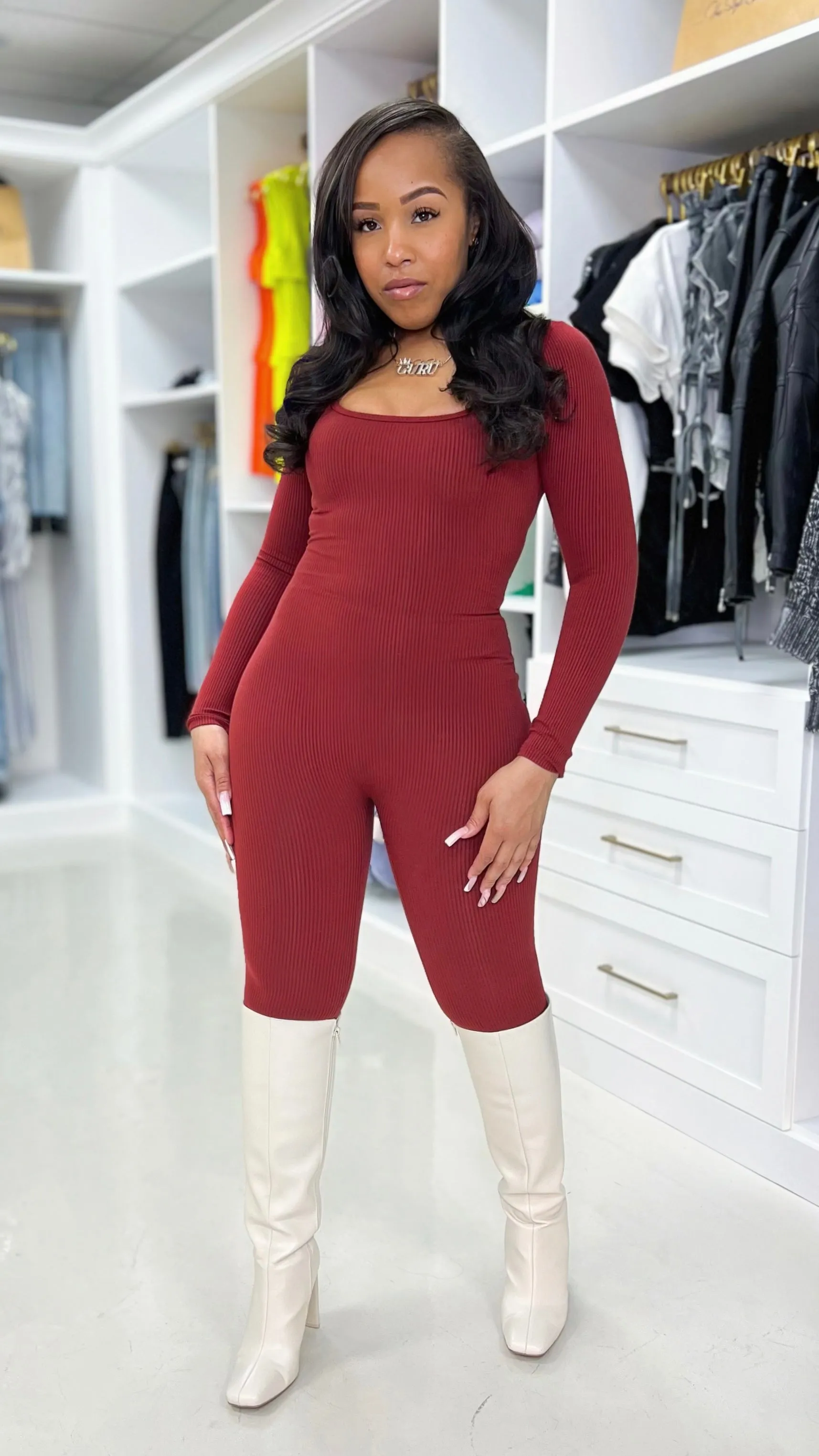 Snatched Scoop Neck Jumpsuit