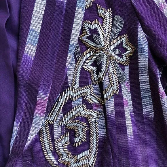 Soft Surroundings Topkapi Beaded Ikat Jacket S