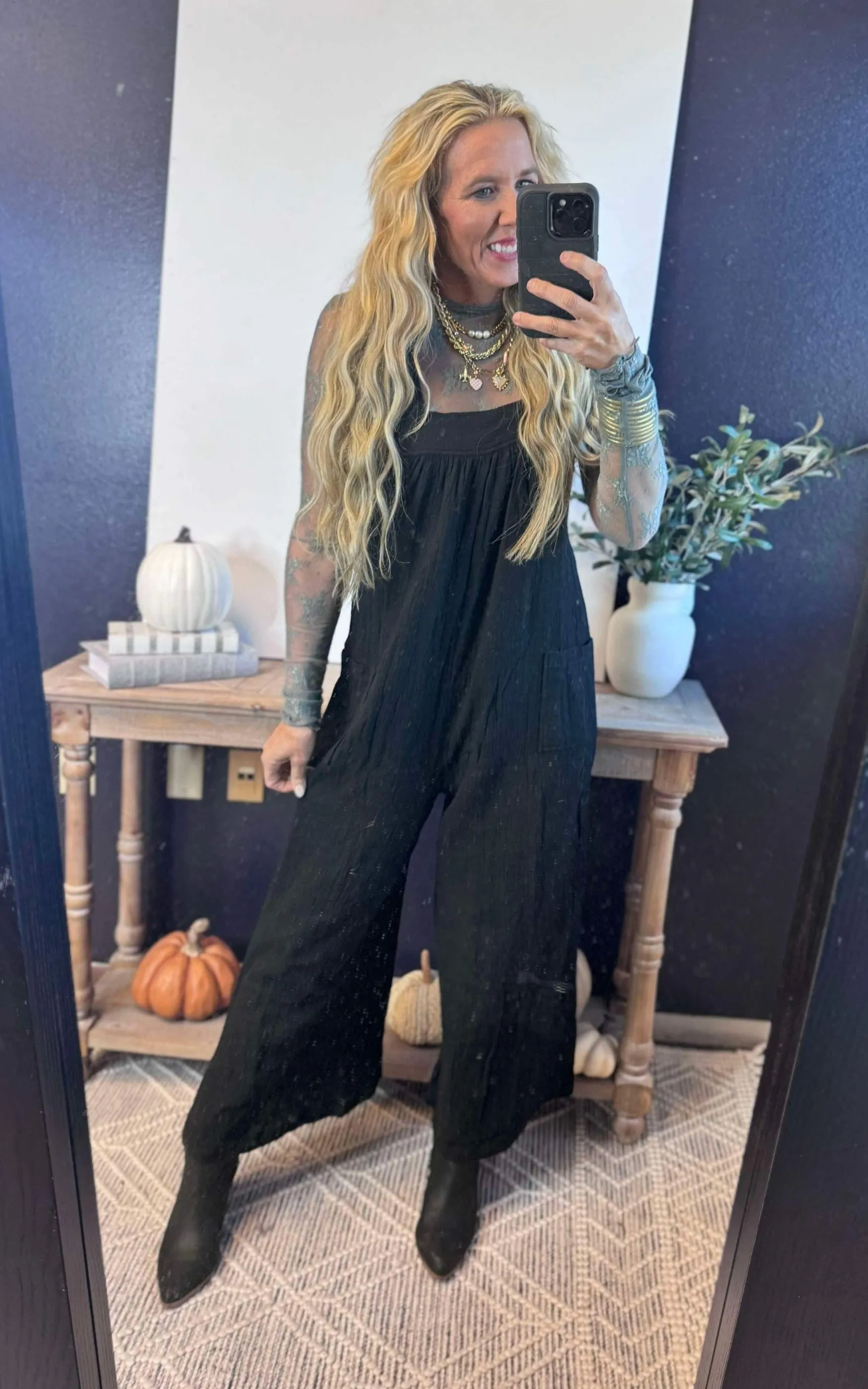 Solid Wide leg Jumpsuit - Final Sale