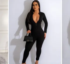 SOLID ZIP UP JUMPER