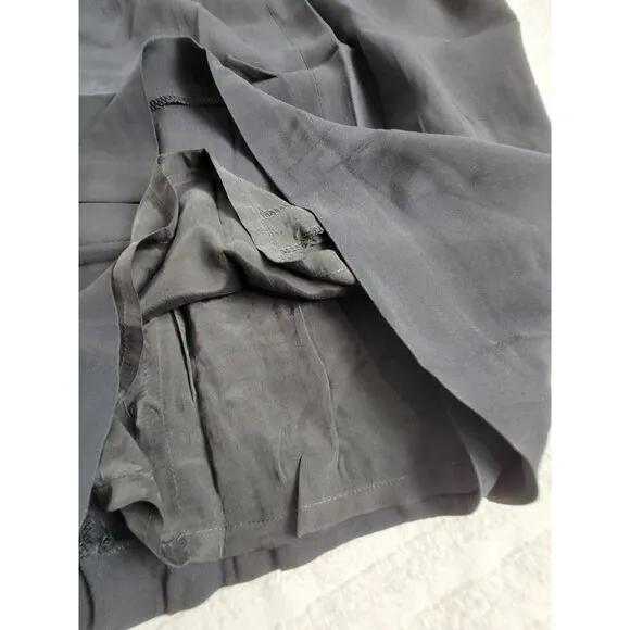 Sonia Bogner Womens Size 10 Black Acetate Blend Straight Skirt Knee Length Lined