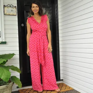 Spellbound Jumpsuit - Morrocan Pink