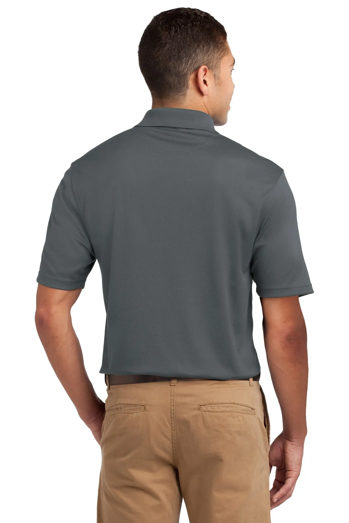 Sport-Tek Dri-Mesh Polo.  K469 Steel