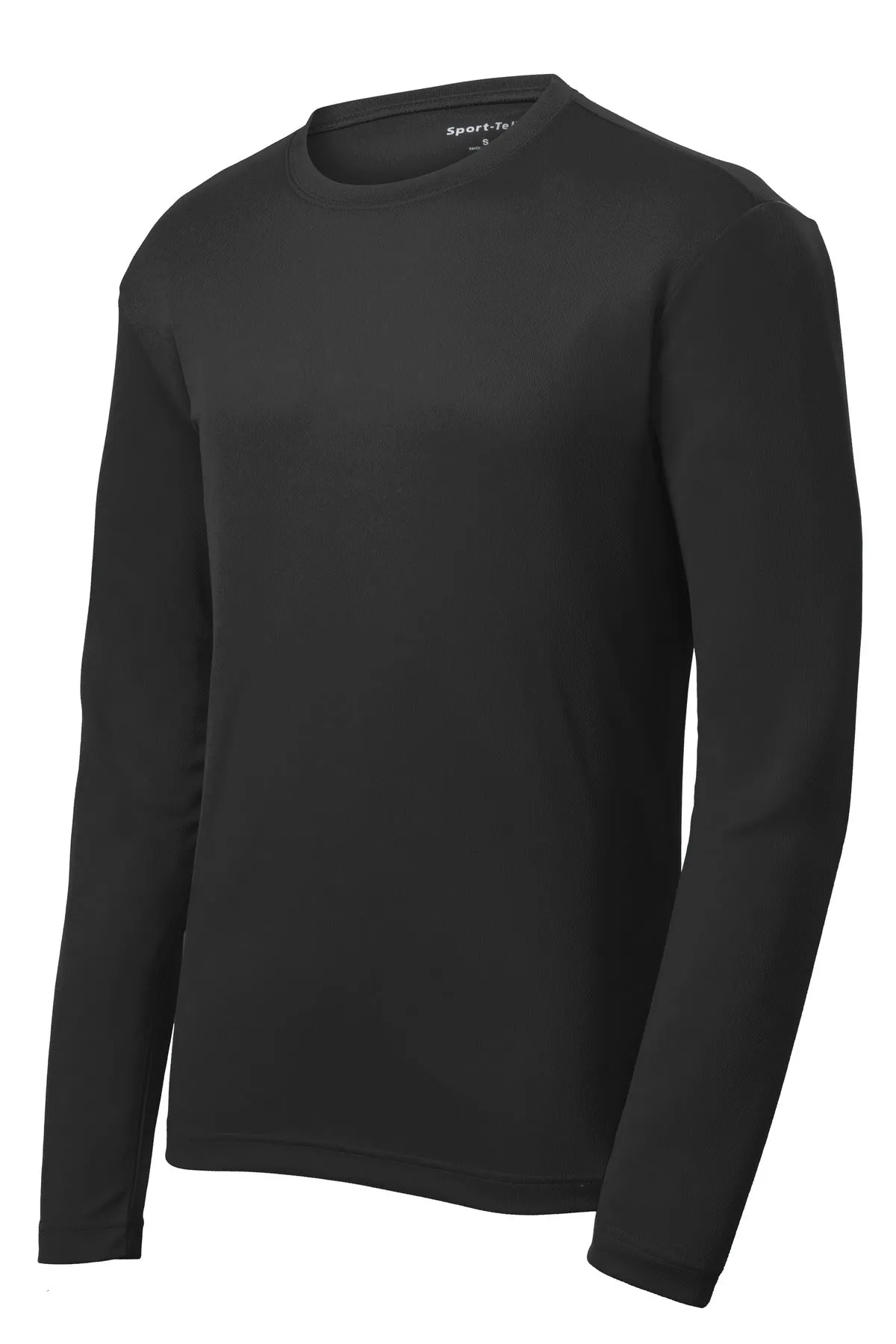 Sport-Tek PosiCharge RacerMesh Long Sleeve Tee. ST340LS Black