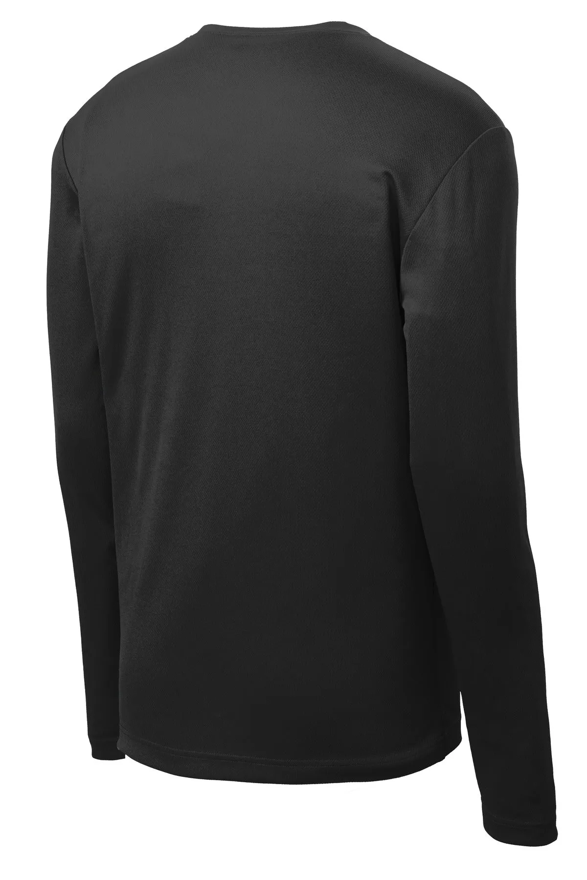 Sport-Tek PosiCharge RacerMesh Long Sleeve Tee. ST340LS Black