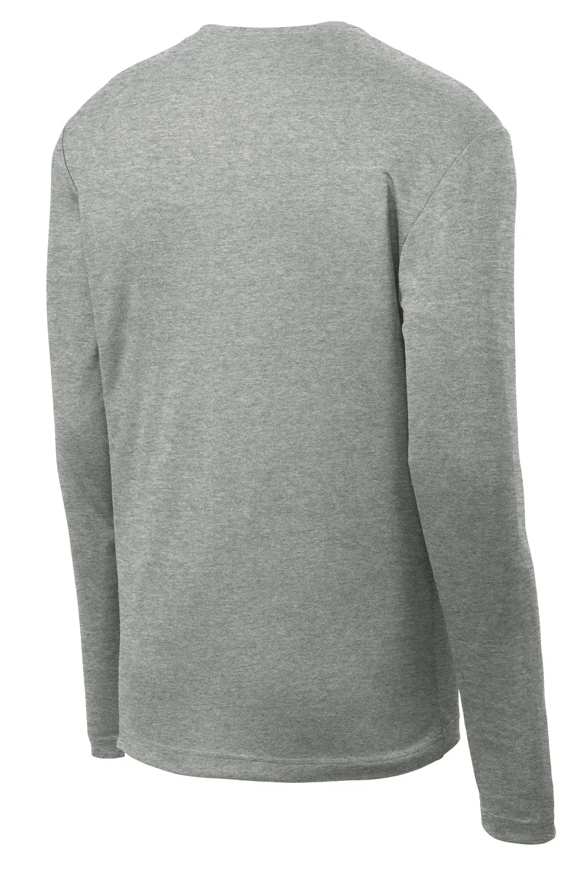 Sport-Tek PosiCharge RacerMesh Long Sleeve Tee. ST340LS Grey Heather