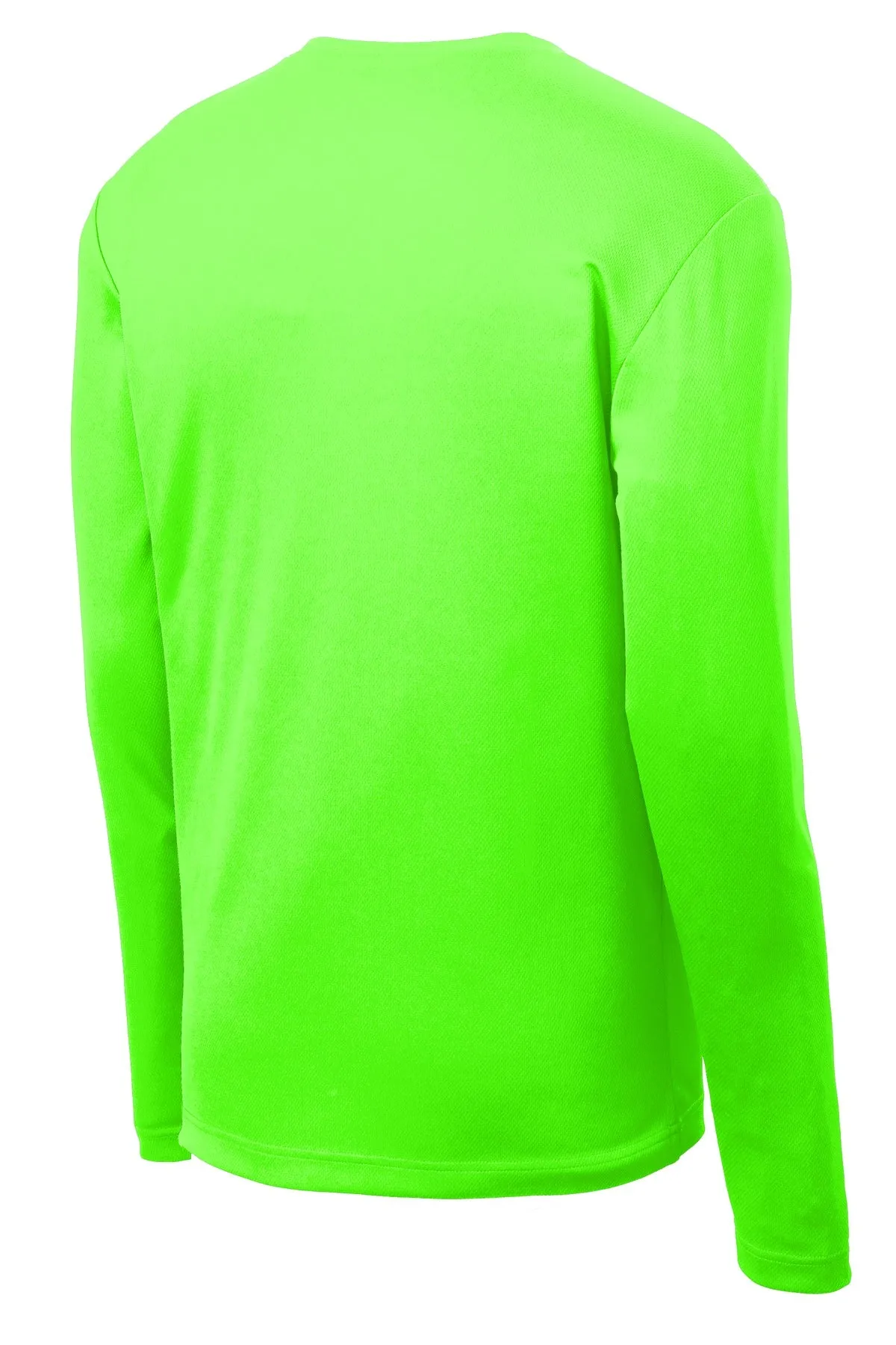 Sport-Tek PosiCharge RacerMesh Long Sleeve Tee. ST340LS Neon Green