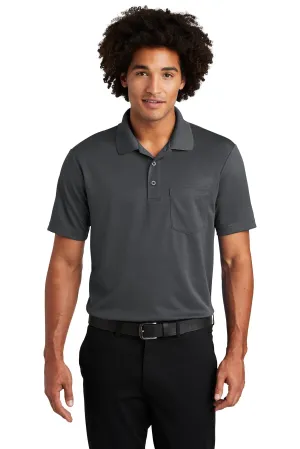 Sport-Tek  PosiCharge  RacerMesh  Pocket Polo. ST640P Graphite