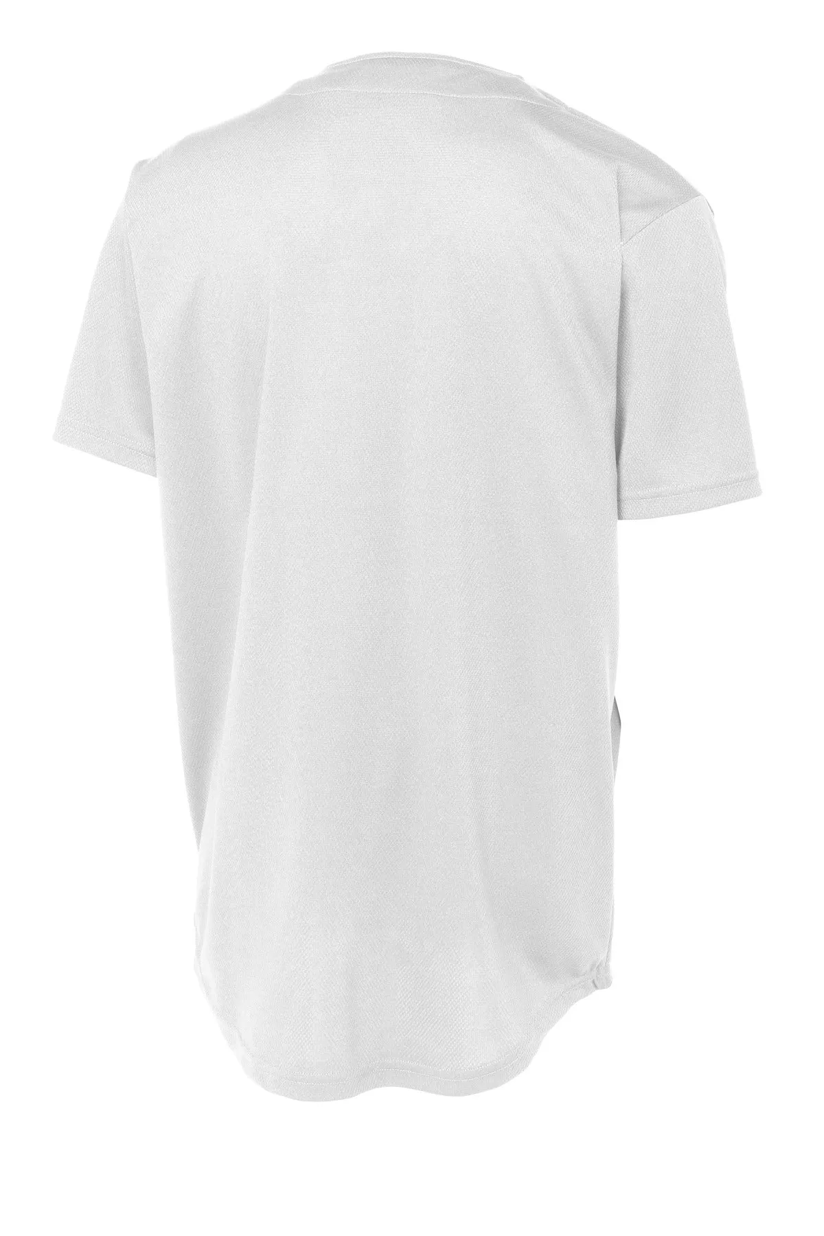 Sport-Tek PosiCharge Tough Mesh Full-Button Jersey. ST220 White
