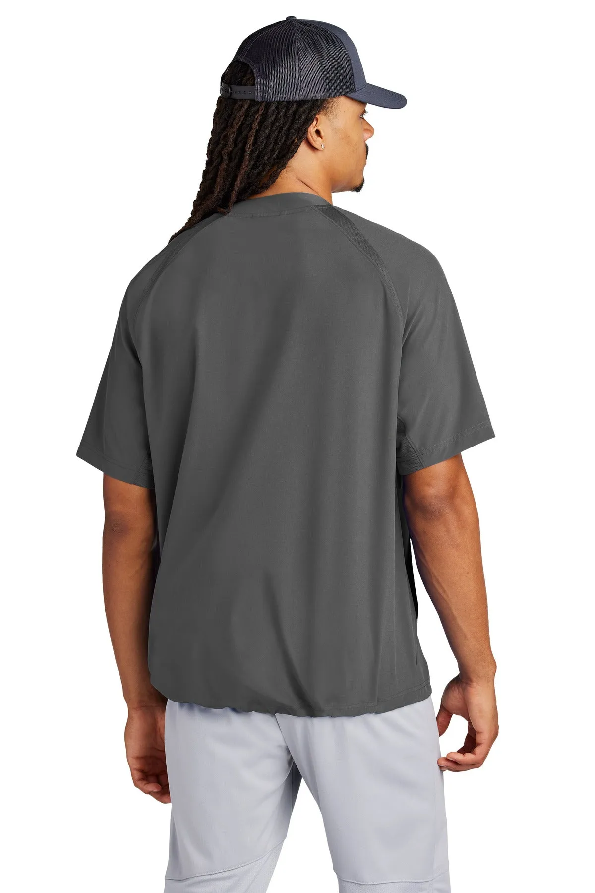 Sport-Tek Repeat 1/2-Zip Short Sleeve Jacket JST489 Iron Grey