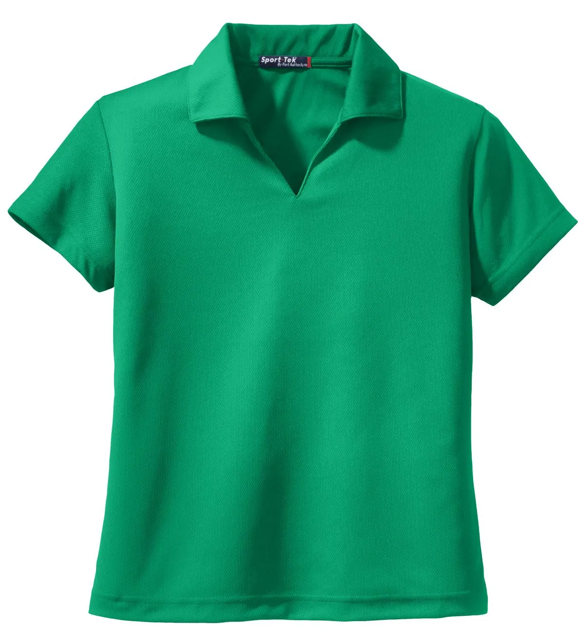Sport-Tek Women's Dri-Mesh V-Neck Polo.  L469 Kelly Green