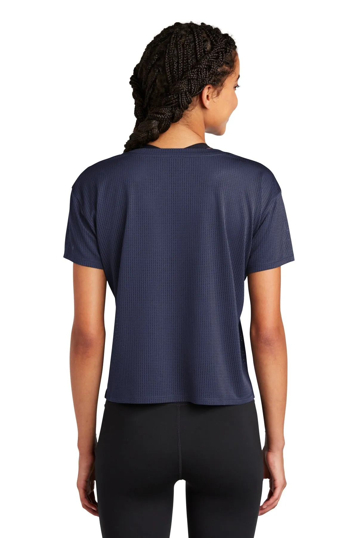 Sport-Tek  Women's PosiCharge  Draft Crop Tee. LST411 True Navy