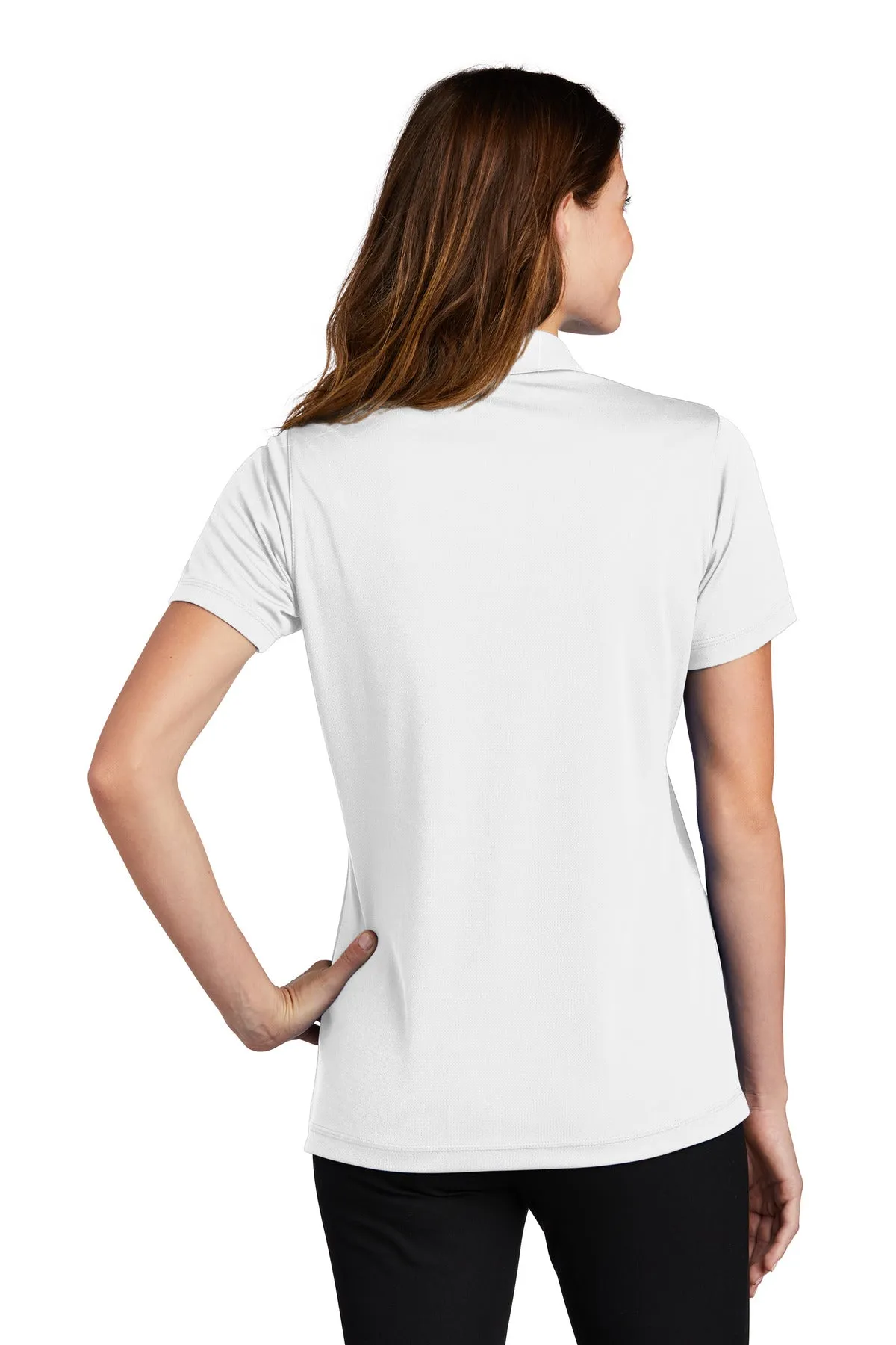 Sport-Tek Women's PosiCharge Micro-Mesh Polo. LST680 White