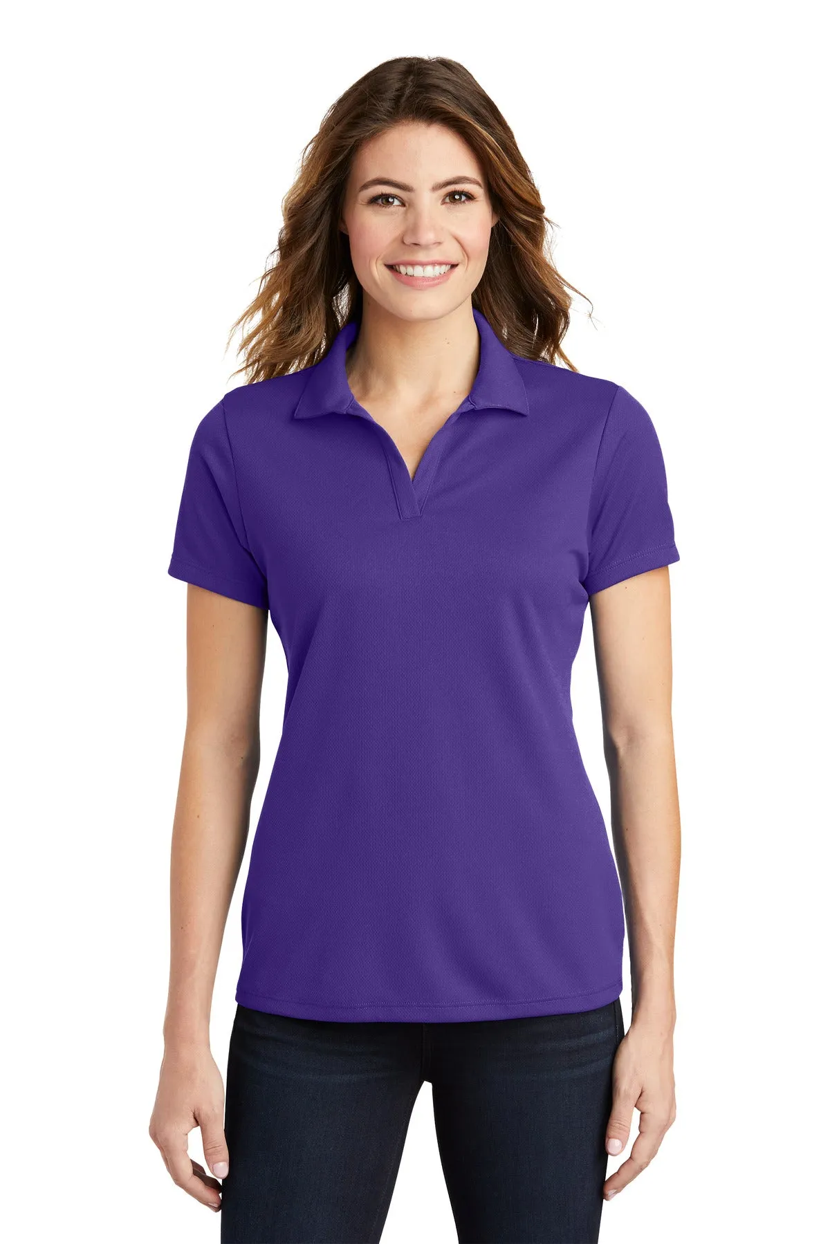 Sport-Tek Women's PosiCharge RacerMesh Polo. LST640 Purple