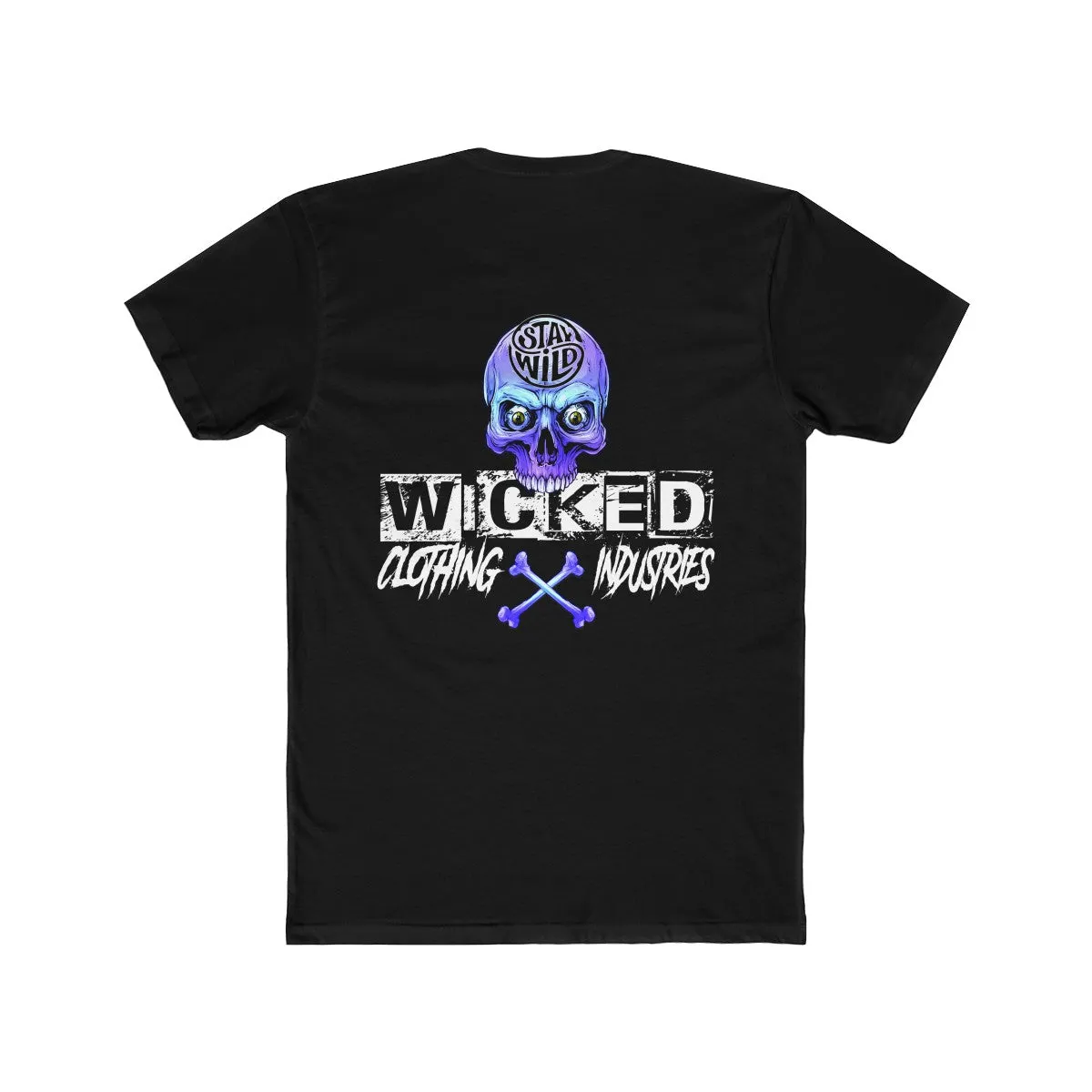 Stay Wild/Light Blue /Men's  Crew Tee