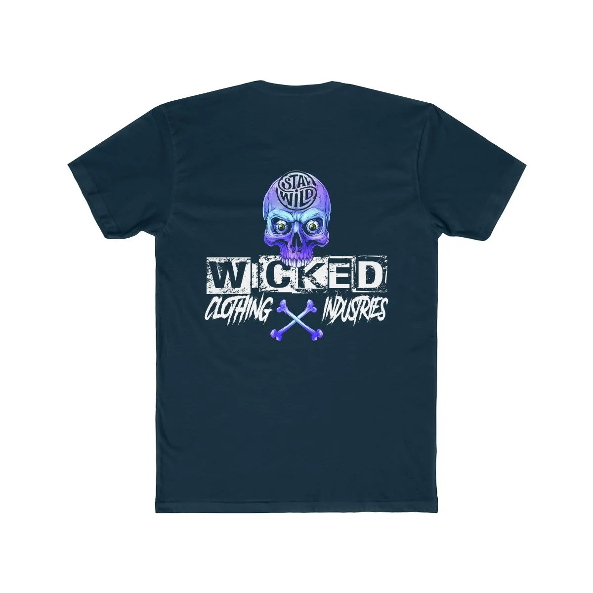 Stay Wild/Light Blue /Men's  Crew Tee