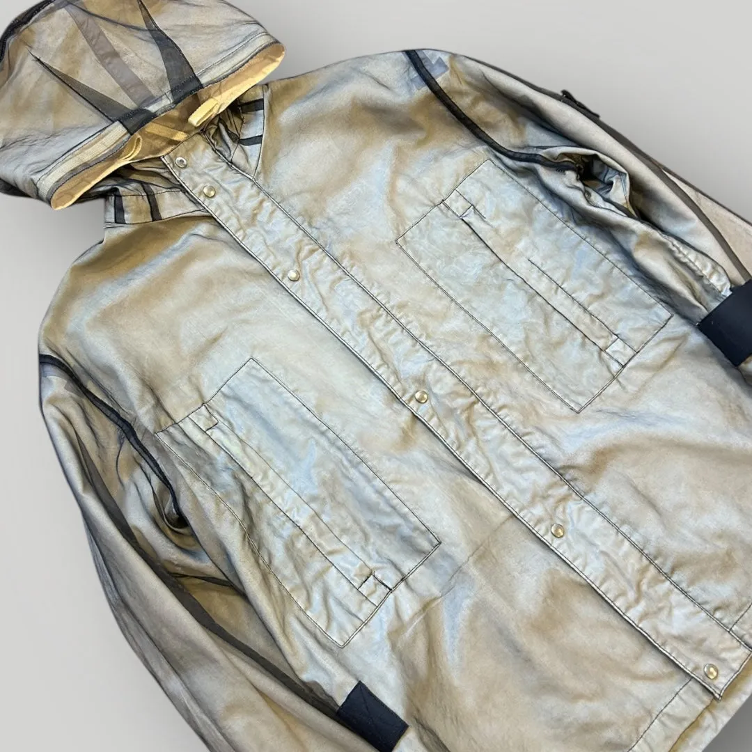 Stone Island SS/2001 Grey Monofilament Mesh Jacket L
