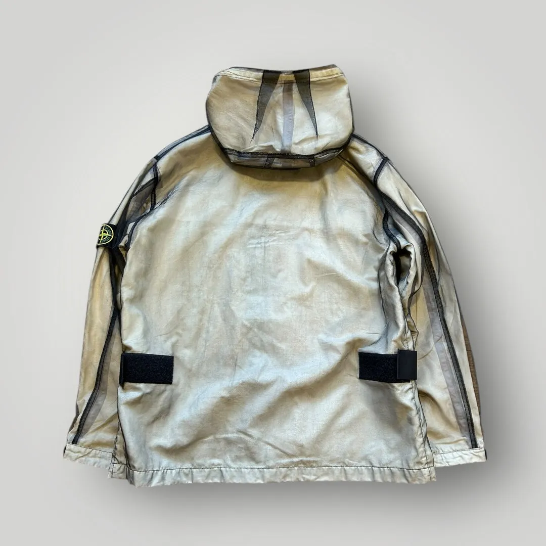 Stone Island SS/2001 Grey Monofilament Mesh Jacket L