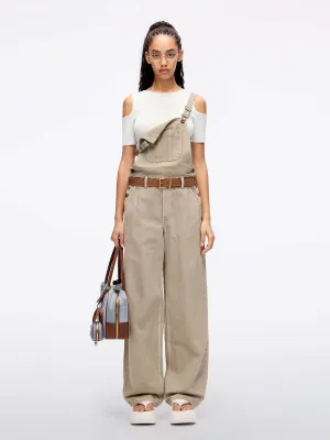 Straight-Leg Denim Jumpsuit