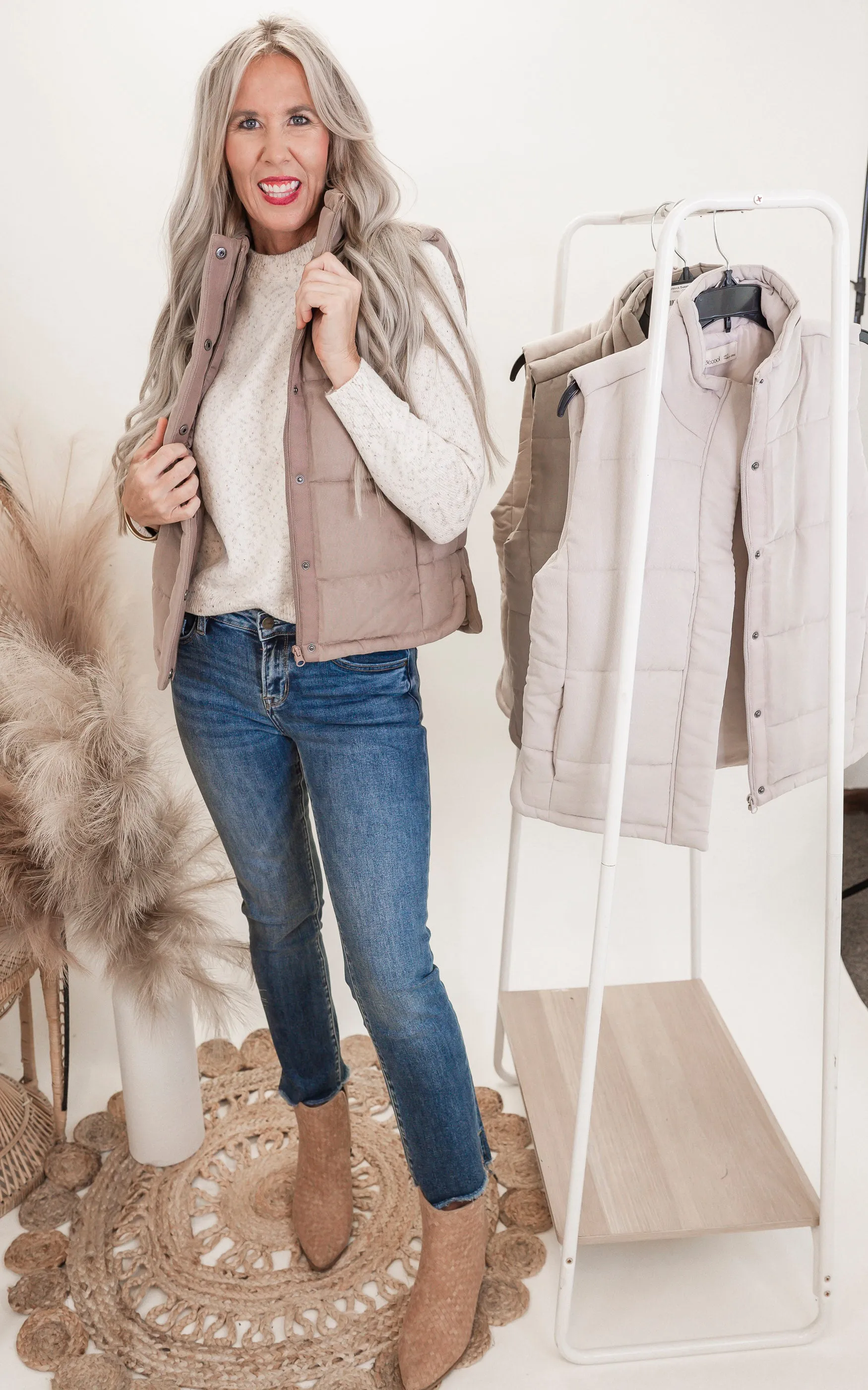 Suede Like Vest - Final Sale