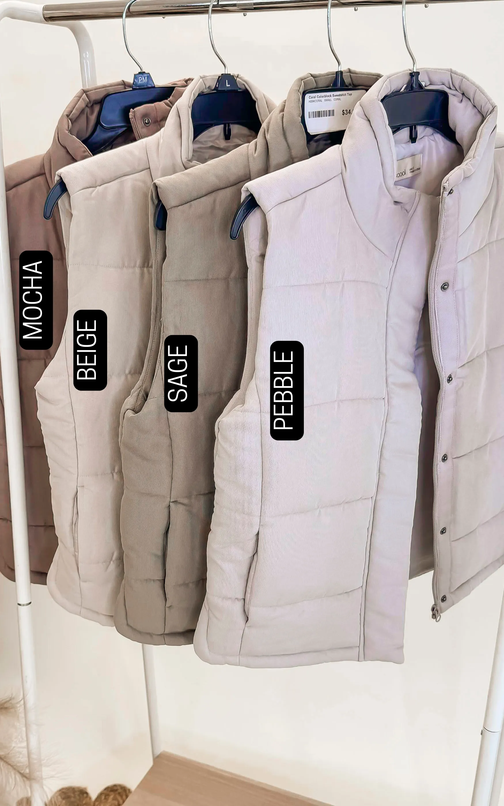 Suede Like Vest - Final Sale