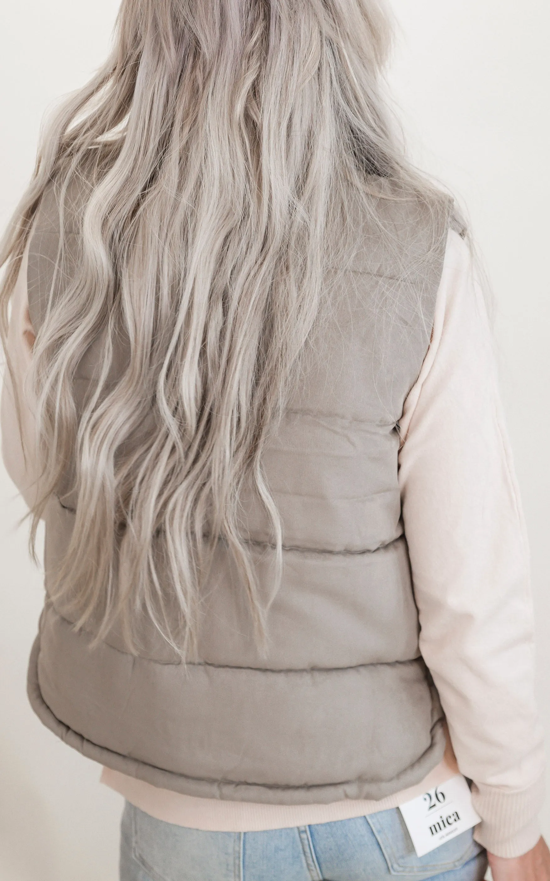 Suede Like Vest - Final Sale