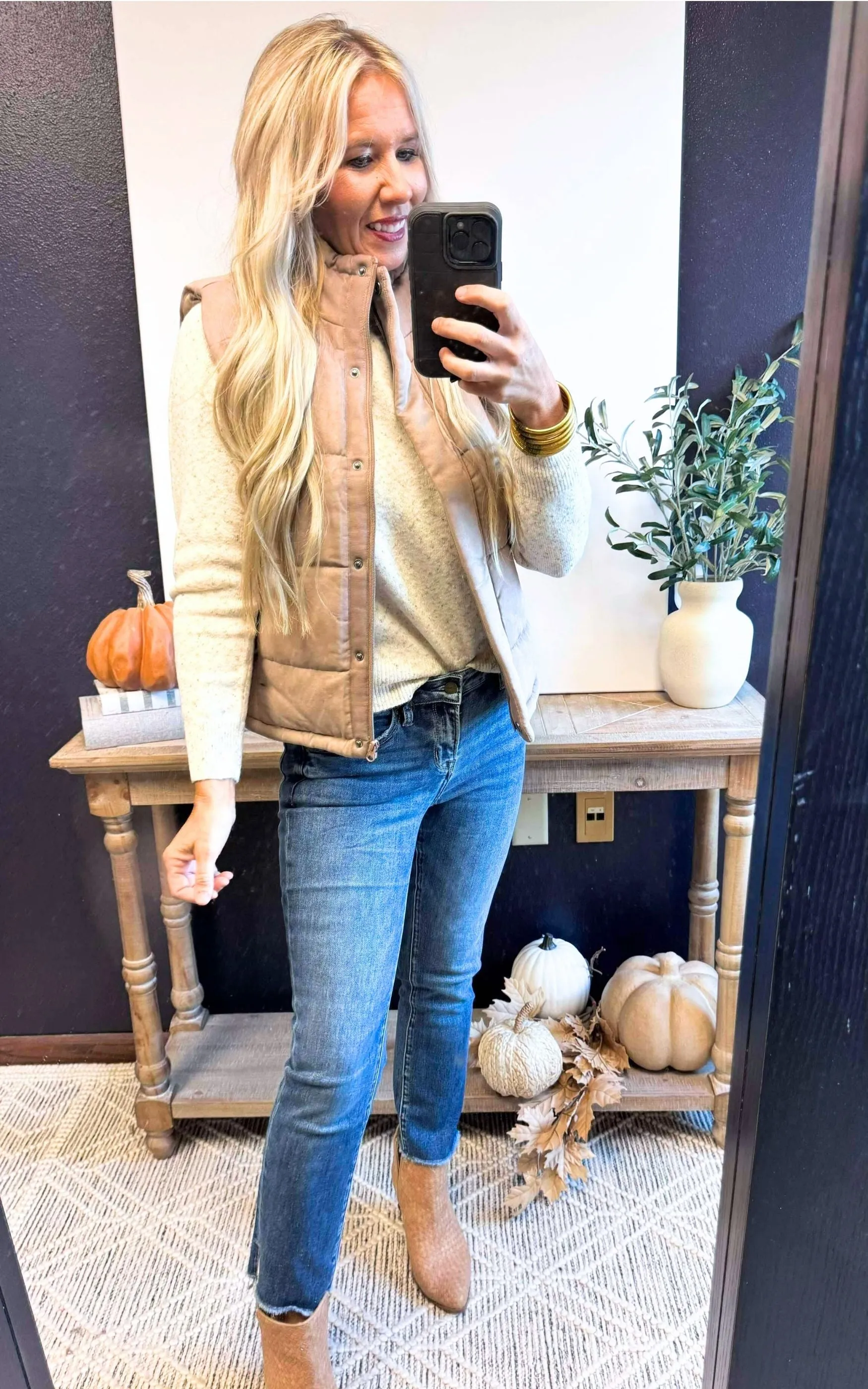 Suede Like Vest - Final Sale