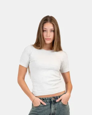 T-shirt With Fitted Sleeves Grey