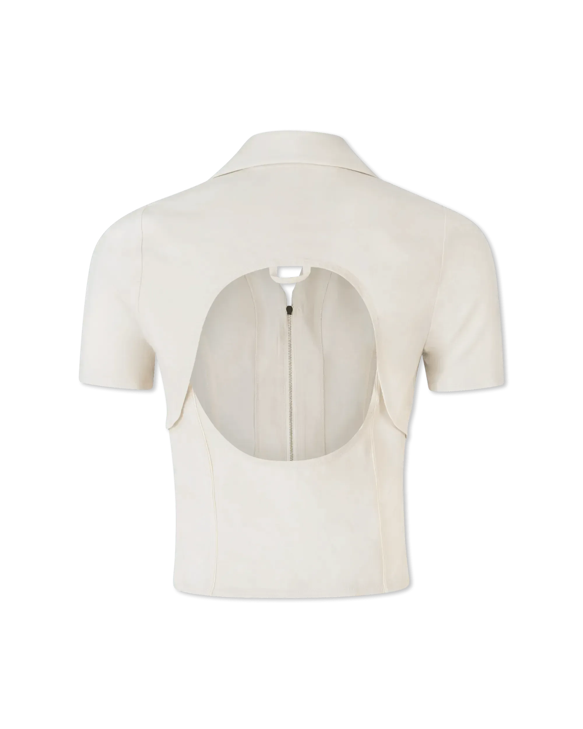 Tangelo Fitted Zip Up Shirt