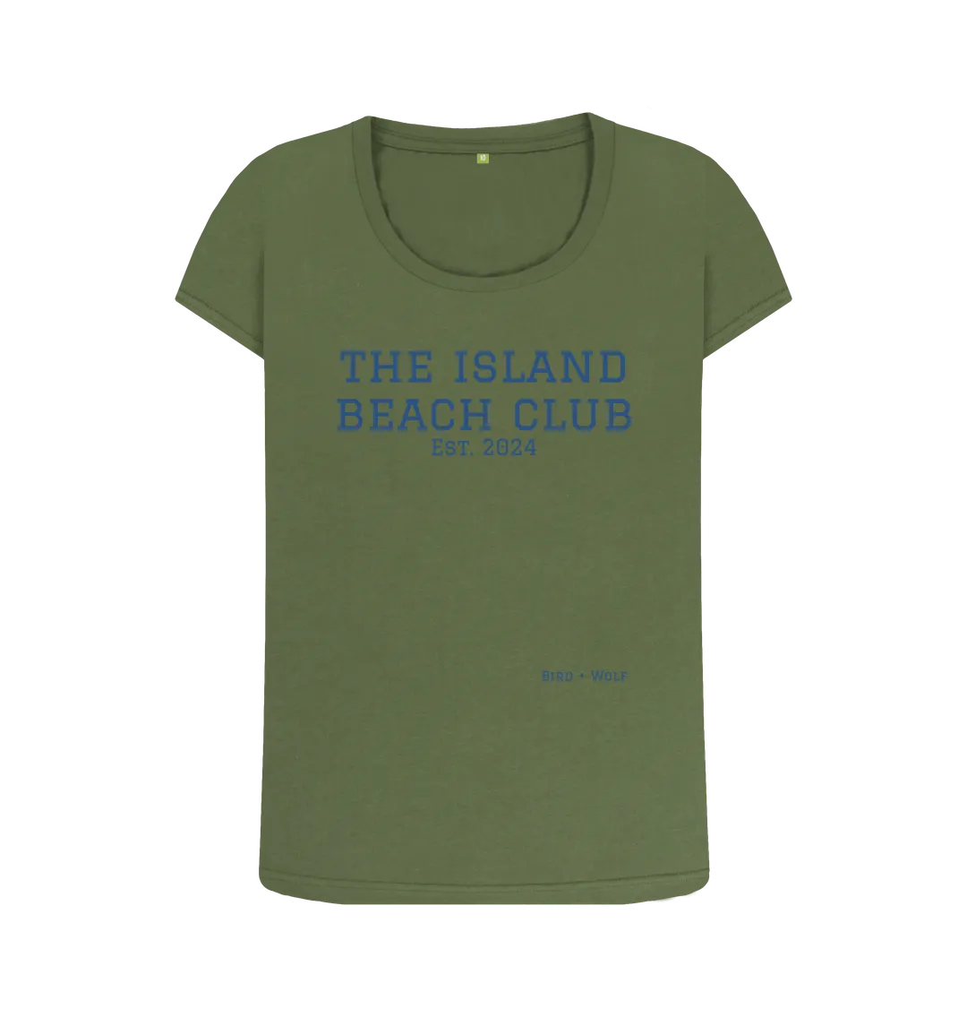 The Island Beach Club Scoop Neck Tee