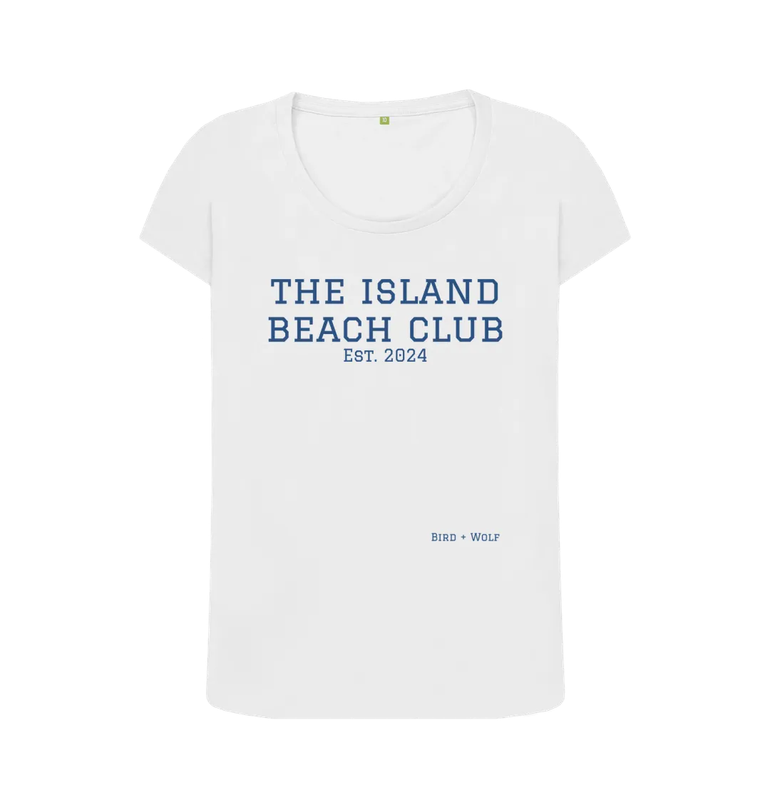 The Island Beach Club Scoop Neck Tee