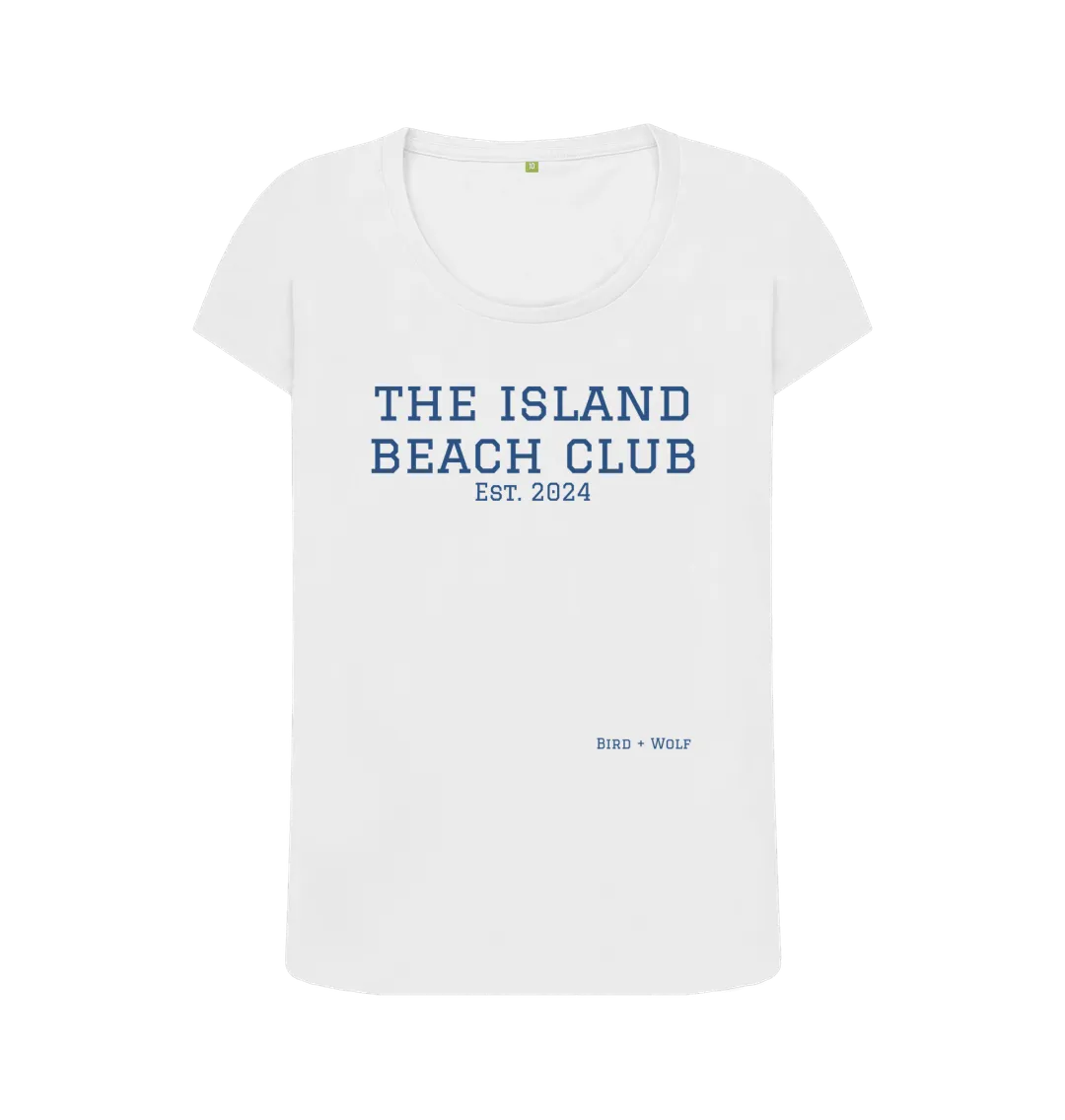 The Island Beach Club Scoop Neck Tee