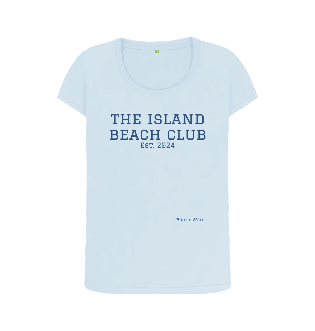 The Island Beach Club Scoop Neck Tee