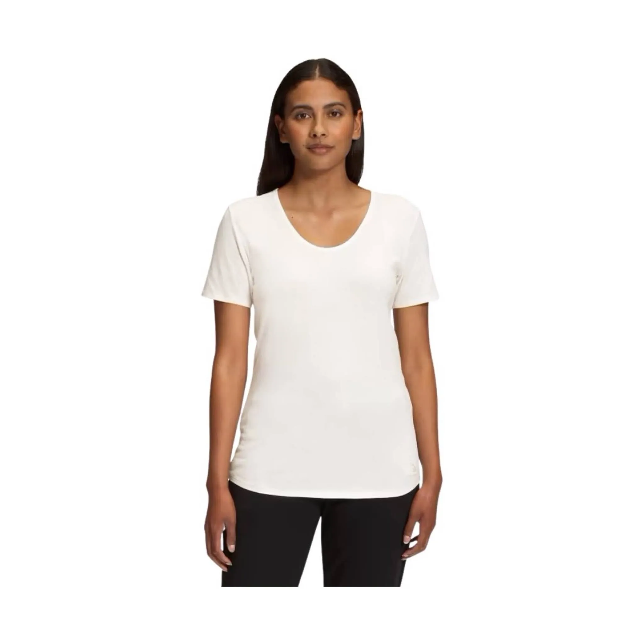 The North Face Women's Terrain Short Sleeve Scoop-Neck Tee - Gardenia White FINAL SALE