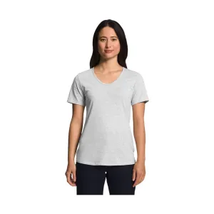 The North Face Women's Terrain Short Sleeve Scoop-Neck Tee - Light Grey Heather