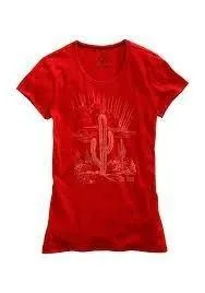 TIN HAUL WOMEN'S KNIT DESERT CACTUS PRINT T-SHIRT